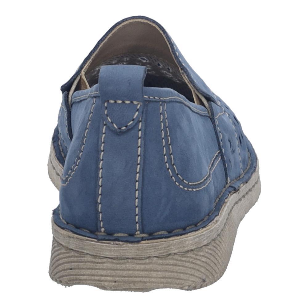 Baskets Femme Josef Seibel Ricky 18 - Cuir Nubuck - Imperméable TopDryTex - Largeur G - Semelle Caoutchouc Antidérapante - Pointure 36