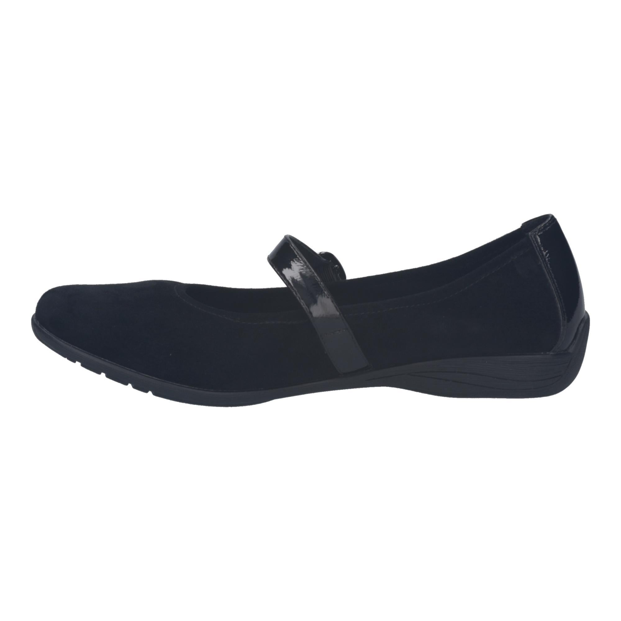 Fenja 37 - Black - Kidsuede/Patent - Flat | Josef Seibel