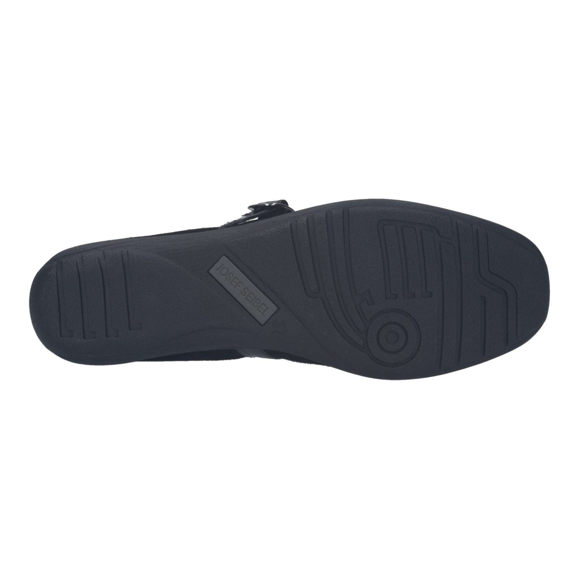 Fenja 37 - Black - Kidsuede/Patent - Flat | Josef Seibel