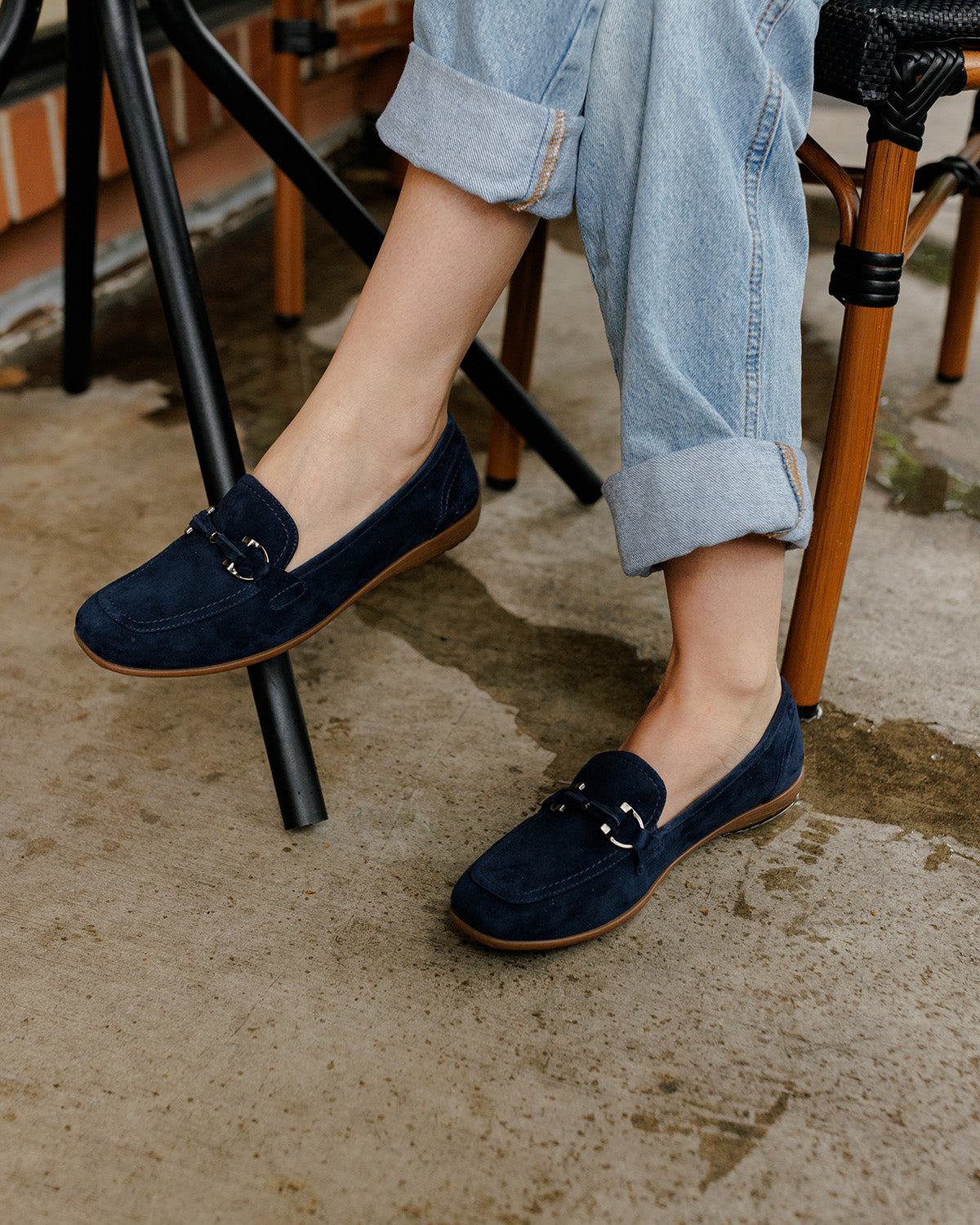 Fenja 34 | Women's Padded Suede Loafer Flat | JOSEF SEIBEL