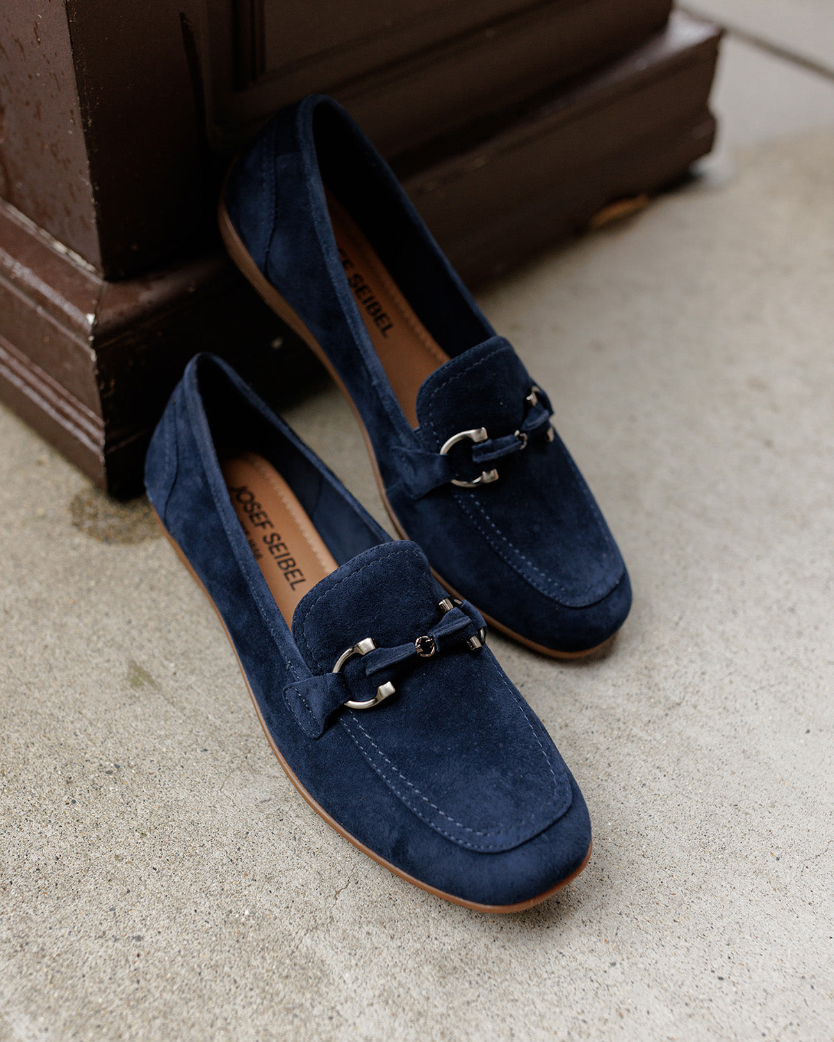 Fenja 34 | Women's Padded Suede Loafer Flat | JOSEF SEIBEL